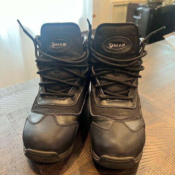 Galls black waterproof men combat boots 11M